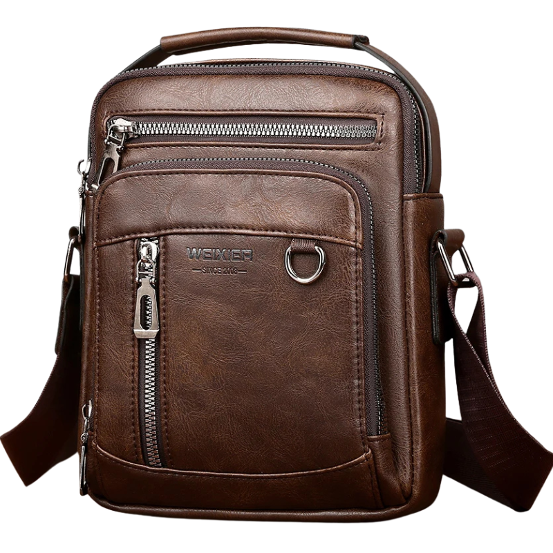 Men PU Leather Sling Crossbody Bag Bolsnik