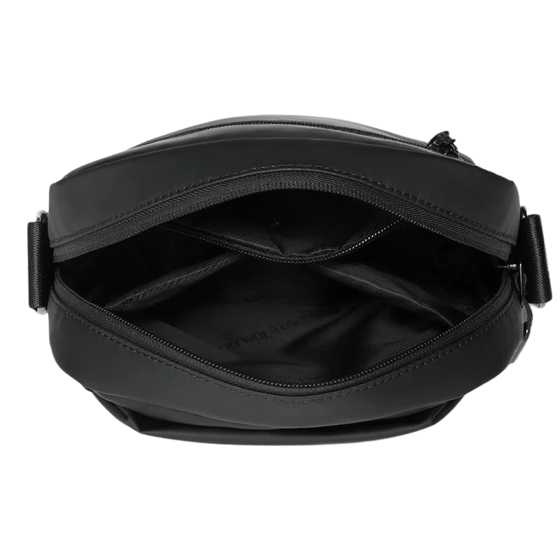 Septwolves Men 3L Water-Resistant Crossbody Bag with Magnetic Pocket Black