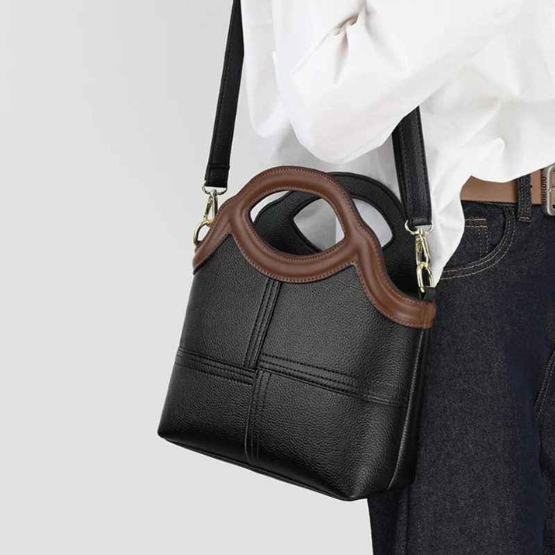 Bolsnik Elegant Microfiber PU Leather Crossbody Bag