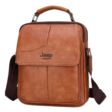 Jeep Buluo Men PU Leather Messenger Bag