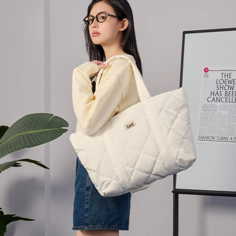 LEE Women Quilted Laptop Tote Bag