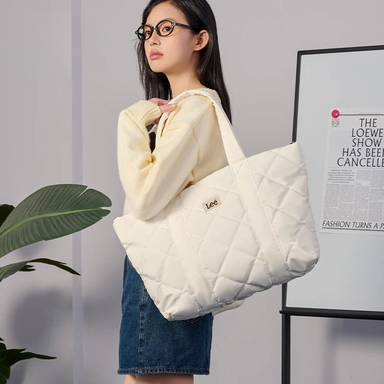 LEE Women Quilted Laptop Tote Bag