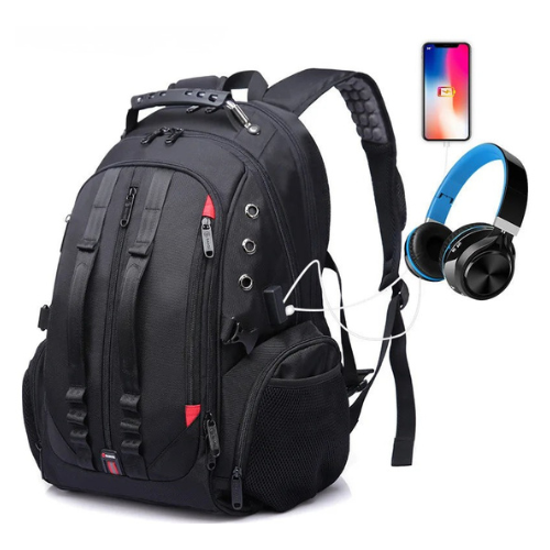 Bange Anti-Theft Water-Resistant Laptop Travel Backpack with USB Charging