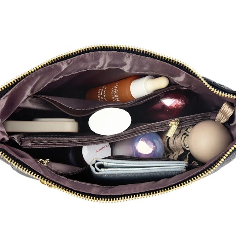 Vanderwah Elegant Floral PU Leather Shoulder Bag
