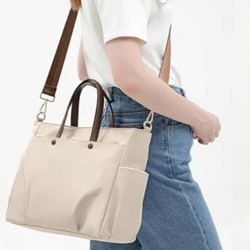 Nylon Multi-Compartment Laptop Tote Bag Bolsnik