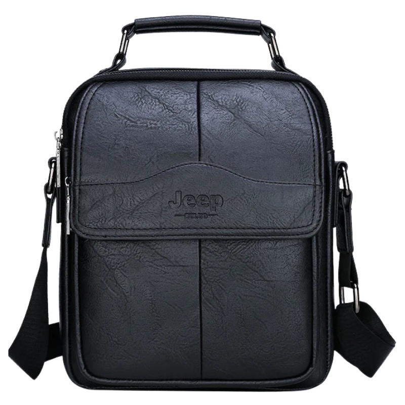 Jeep Buluo Men PU Leather Messenger Bag