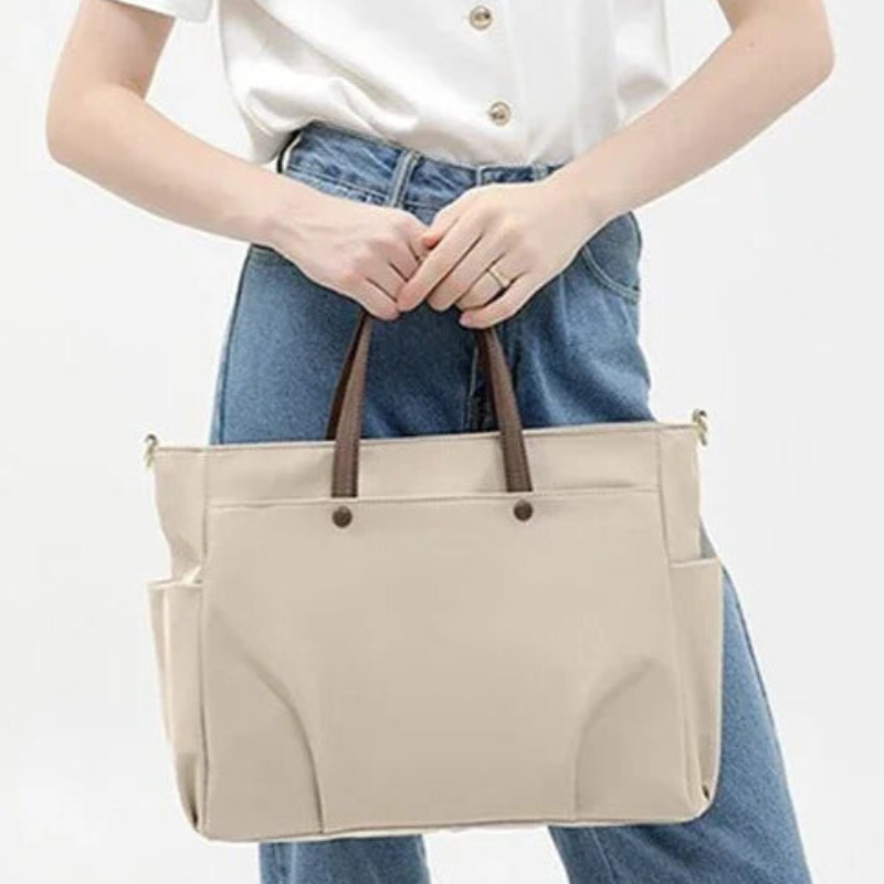 Nylon Multi-Compartment Laptop Tote Bag Bolsnik