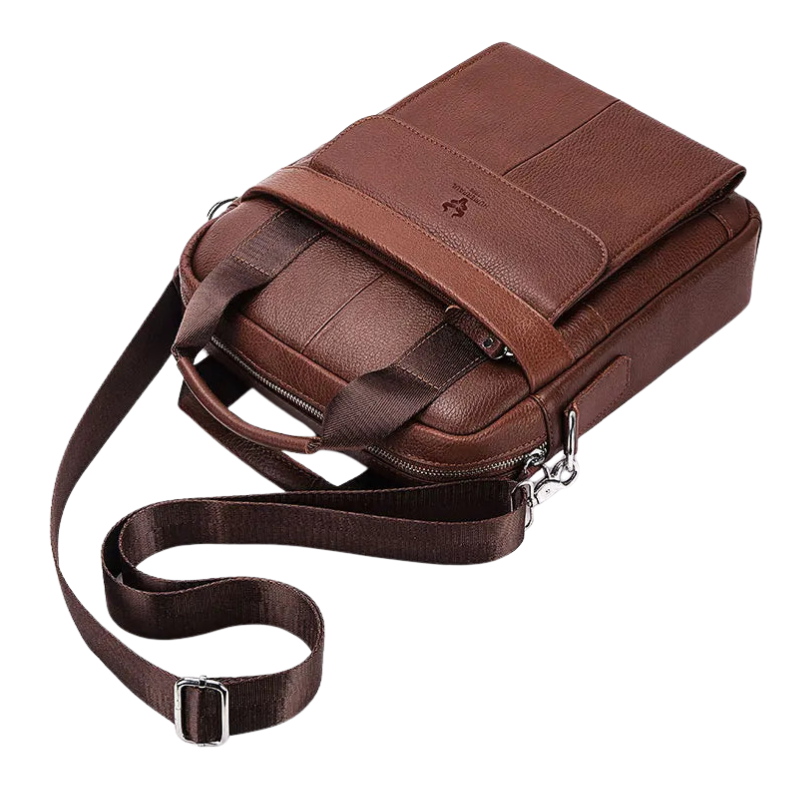 Humerpaul Men PU Leather Crossbody Bag
