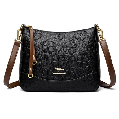 Vanderwah Elegant Floral PU Leather Shoulder Bag