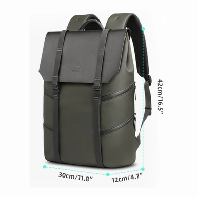 HK Vintage Water-Resistant Business Laptop Travel Backpack