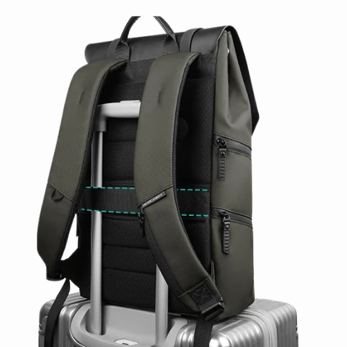 HK Vintage Water-Resistant Business Laptop Travel Backpack