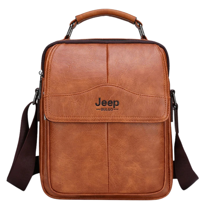 Jeep Buluo Men PU Leather Messenger Bag