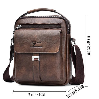 Men Vintage PU Leather Crossbody Messenger Bag Bolsnik