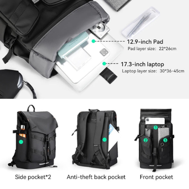 Mark Ryden Anti-Theft USB Business Laptop Travel Backpack