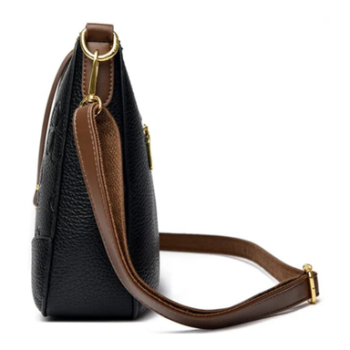 Vanderwah Elegant Floral PU Leather Shoulder Bag
