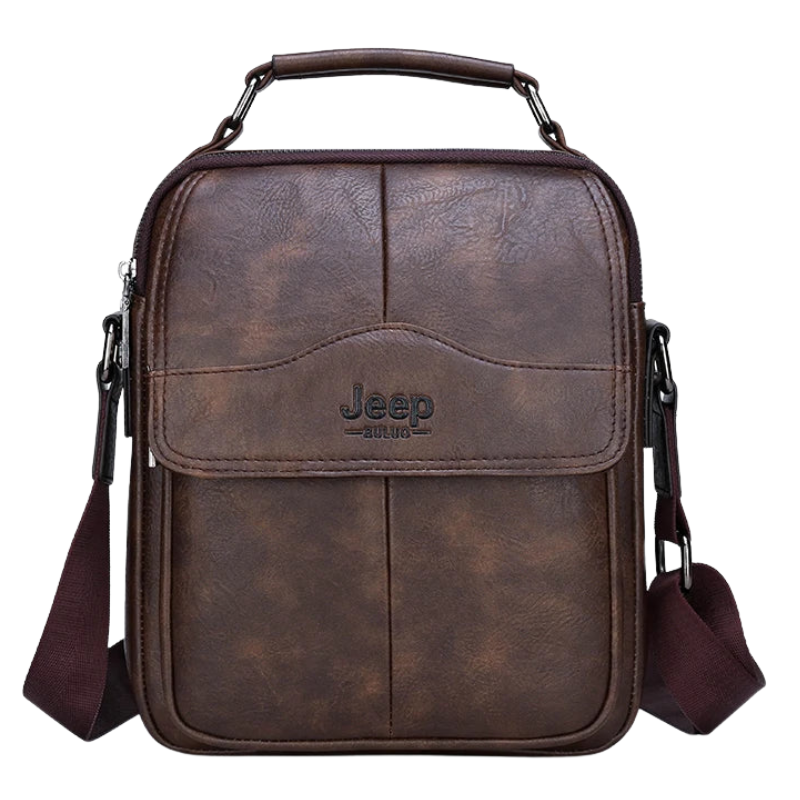 Jeep Buluo Men PU Leather Messenger Bag