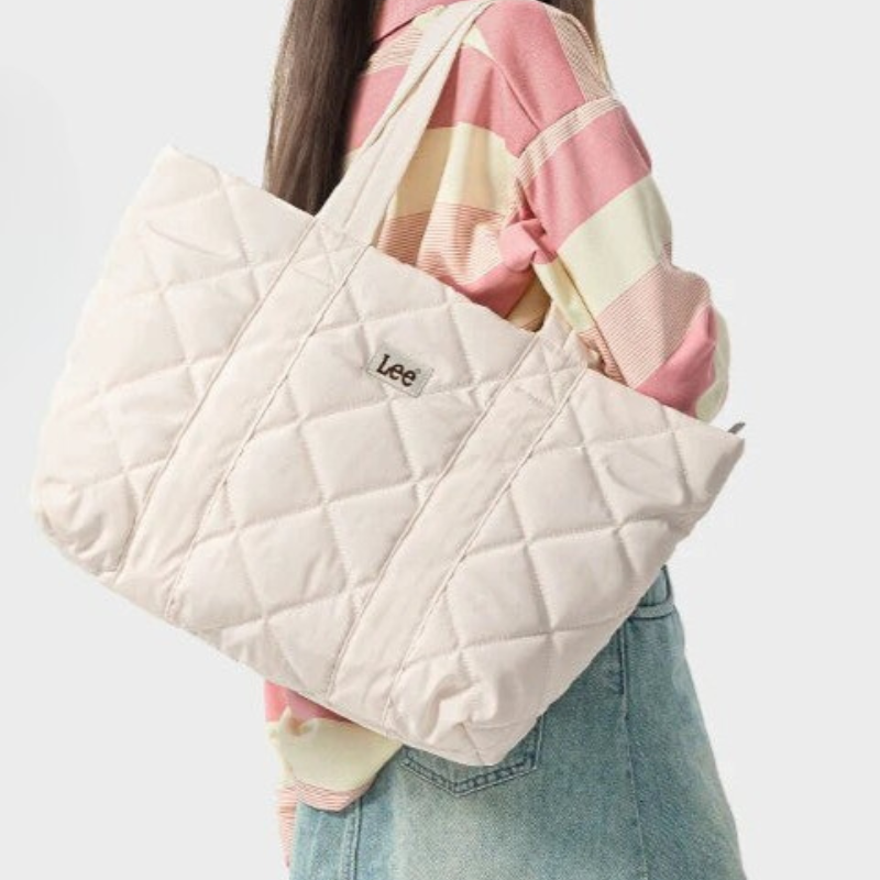 LEE Women Quilted Laptop Tote Bag