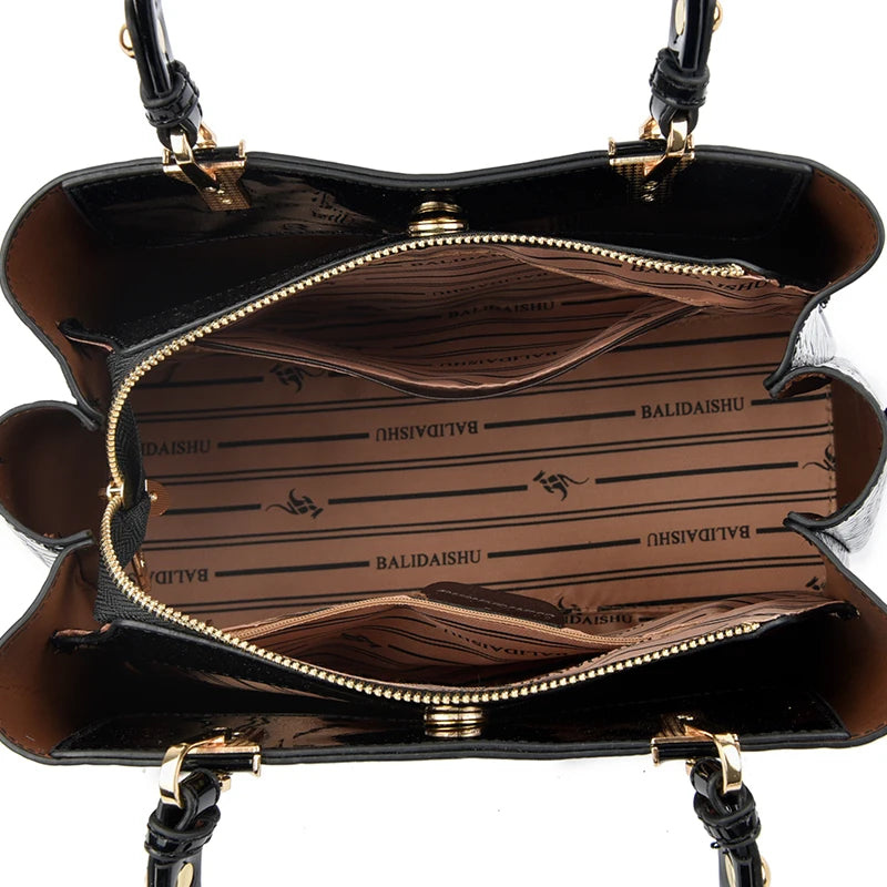 Badiman Elegant Crocodile Style Crossbody Bag