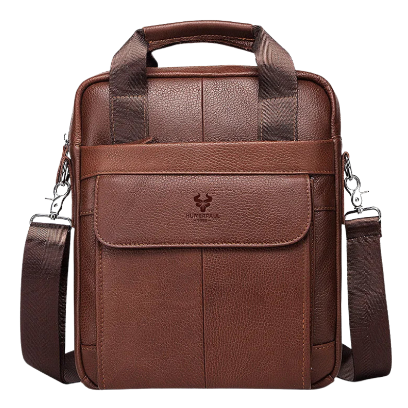 Humerpaul Men PU Leather Crossbody Bag