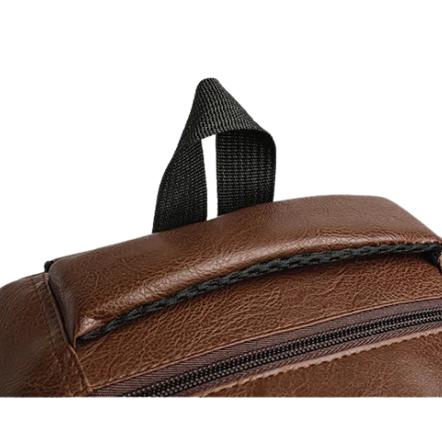 PU Leather Water-Resistant Business Laptop Backpack Bolsnik