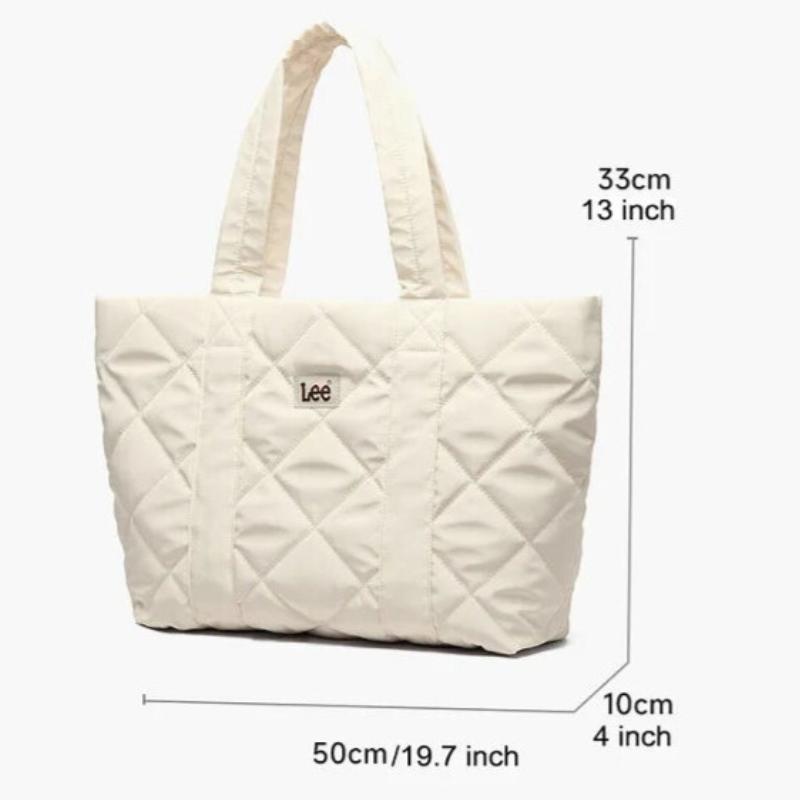 LEE Women Quilted Laptop Tote Bag