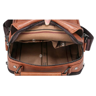 Jeep Buluo Men PU Leather Messenger Bag
