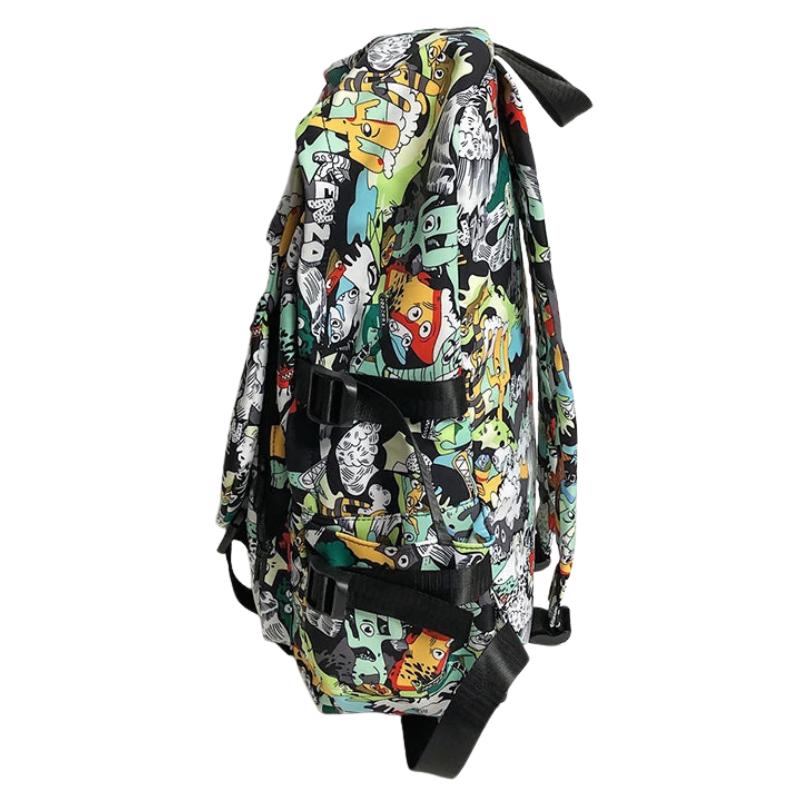 Graffiti Print Teen School Bag Bolsnik