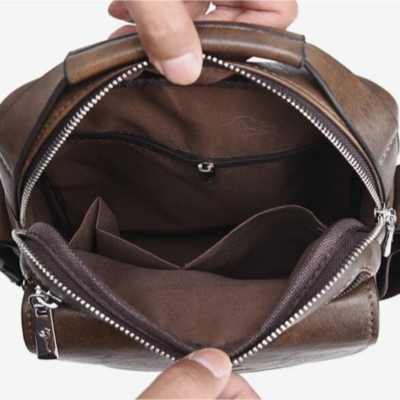 Men Vintage PU Leather Crossbody Messenger Bag Bolsnik