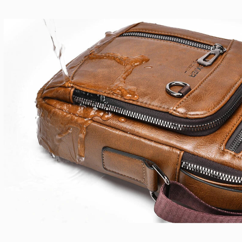 Men PU Leather Sling Crossbody Bag Bolsnik