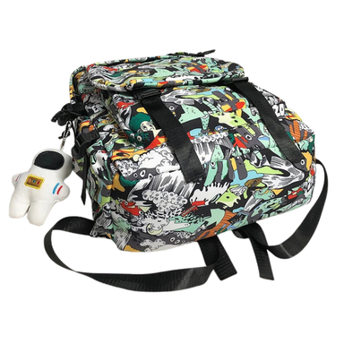 Graffiti Print Teen School Bag Bolsnik