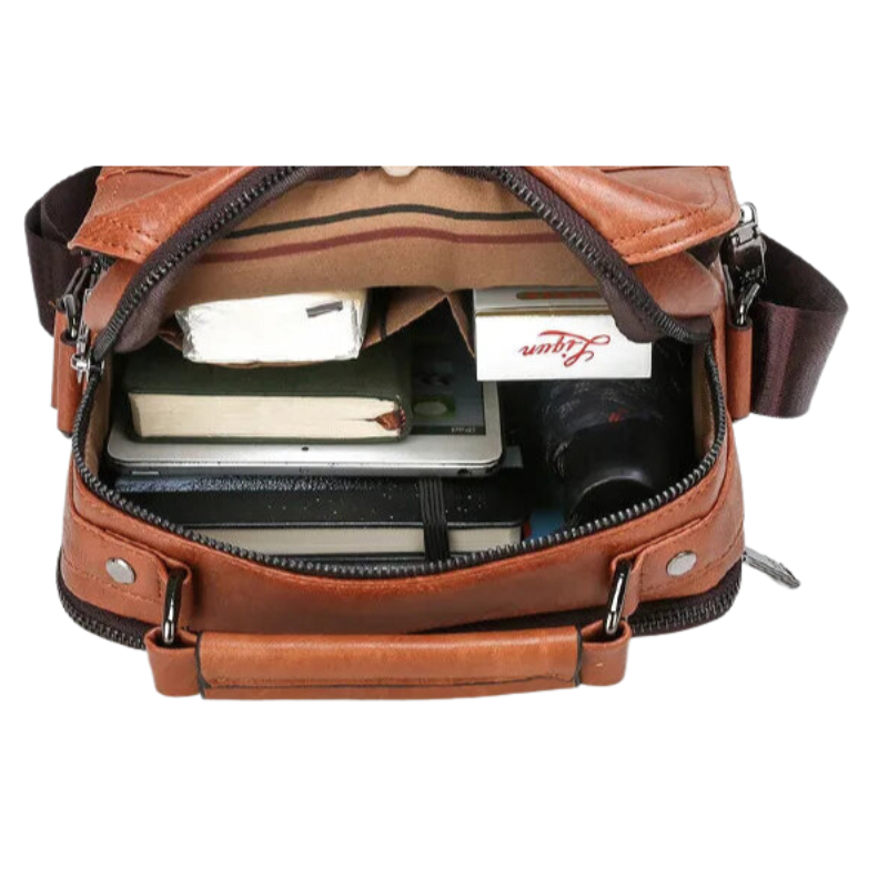 Jeep Buluo Men PU Leather Messenger Bag