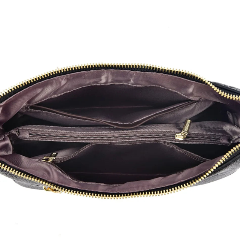 Vanderwah Elegant Floral PU Leather Shoulder Bag