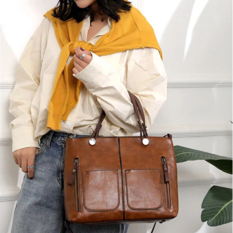 Bolsnik Retro PU Leather Crossbody