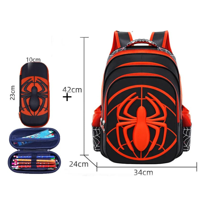 Spider-Man Kids 2PCS School Bag Set with Pencil Case
