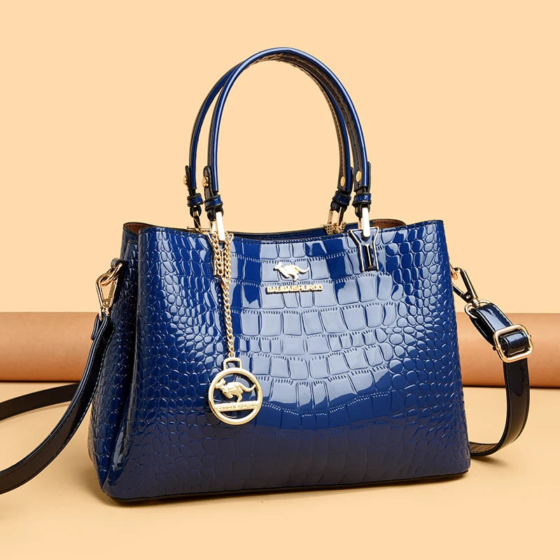 Badiman Elegant Crocodile Style Crossbody Bag
