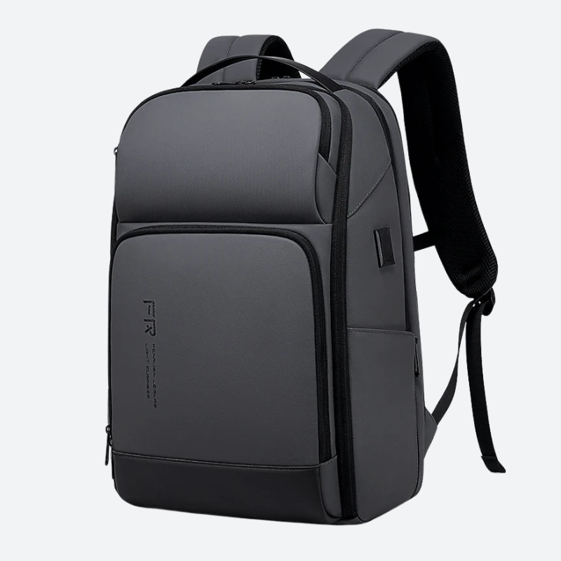Fenruien 35L Waterproof Laptop Backpack with USB Charging Black