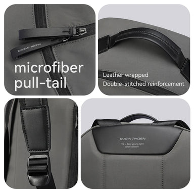 Factory Hot Wholesale Customised Shoulder Bags Lightweight Large Capacity Student School Bags Outdoor New Bag for Men L_MR6024