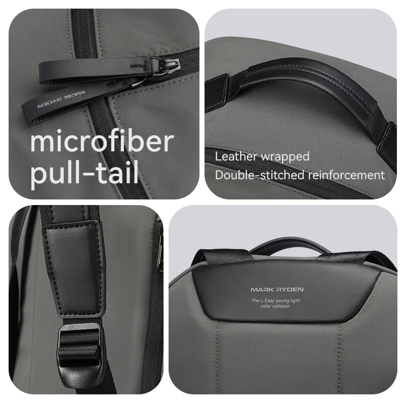 Factory Hot Wholesale Customised Shoulder Bags Lightweight Large Capacity Student School Bags Outdoor New Bag for Men L_MR6024
