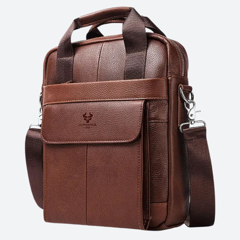 Humerpaul Men PU Leather Crossbody Bag