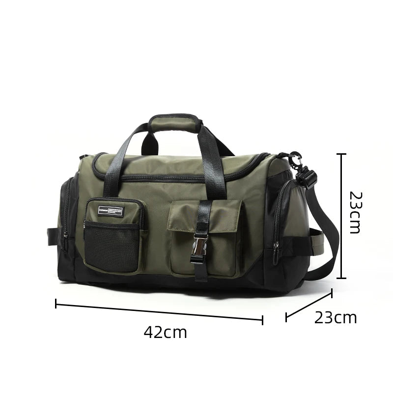 MOYYI Waterproof Travel Bag with Shoe Compartment and Wet Dry Separation