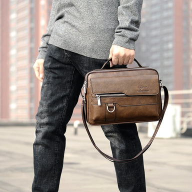 Men's PU Leather Crossbody Messenger Bag Bolsnik
