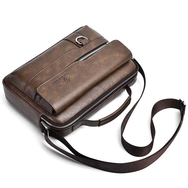 Men's PU Leather Crossbody Messenger Bag Bolsnik