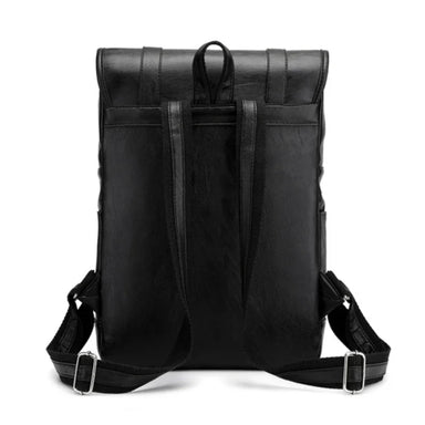 Vintage PU Leather Water-Resistant Laptop Travel Backpack Bolsnik