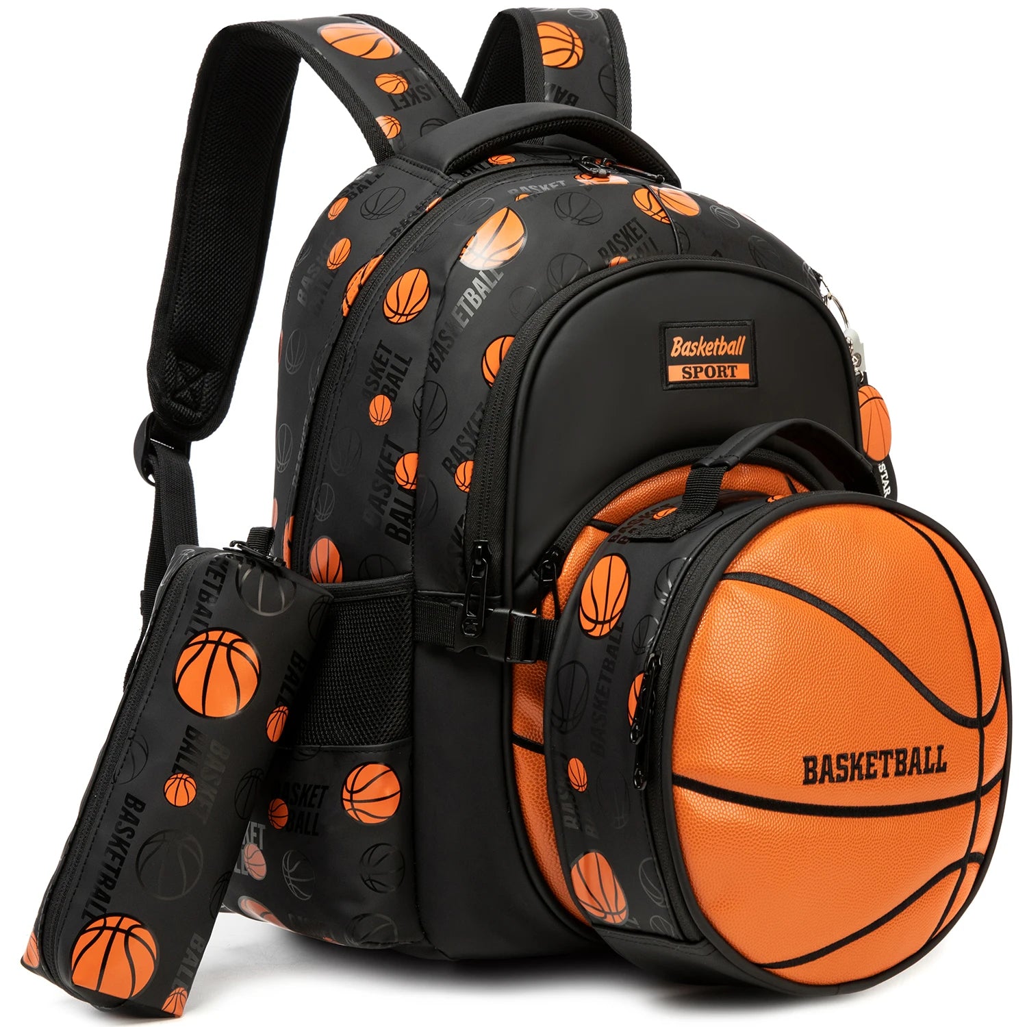 Kids 3PCS Sports School Bag Set with Lunch Bag & Pencil Case Bolsnik