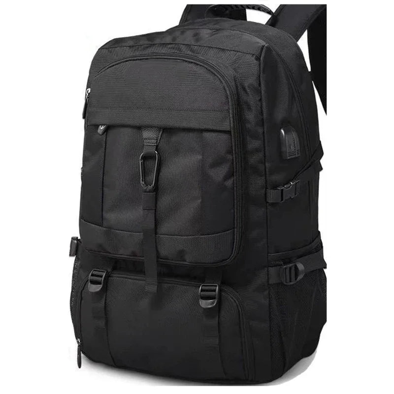 Waterproof Travel Laptop Backpack with USB Charging Black Bolsnik