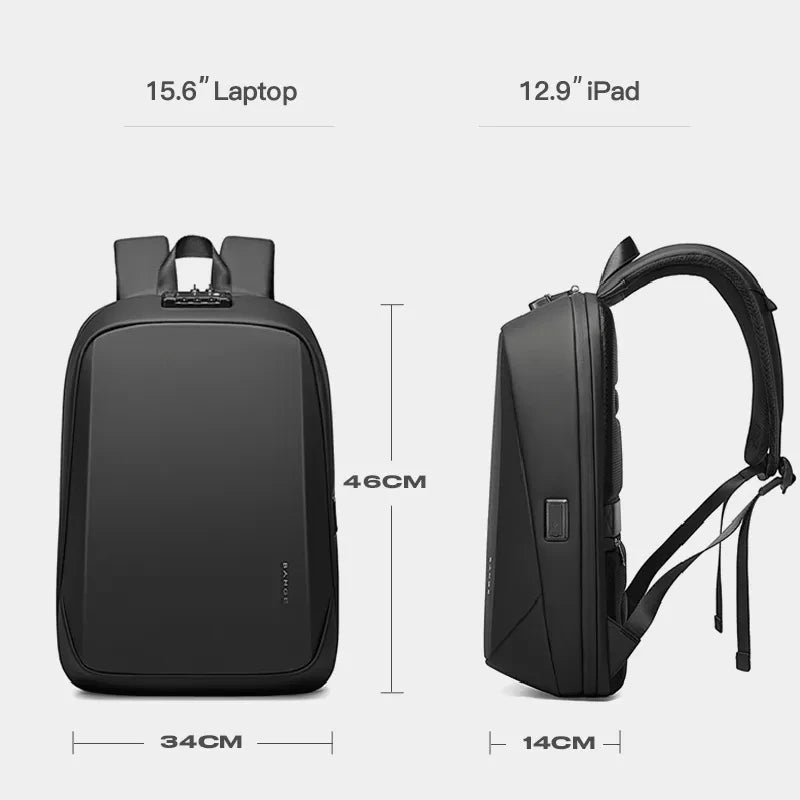 BANGE Anti-Theft Waterproof Laptop Backpack with USB Port