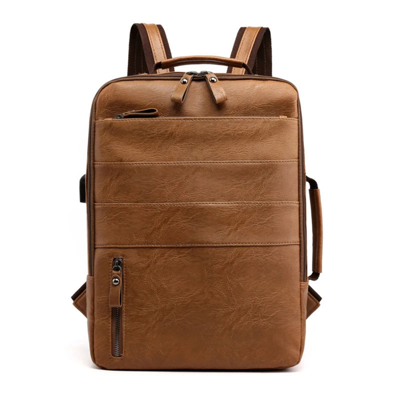 Bolsnik Business Waterproof Laptop Backpack with USB Charging