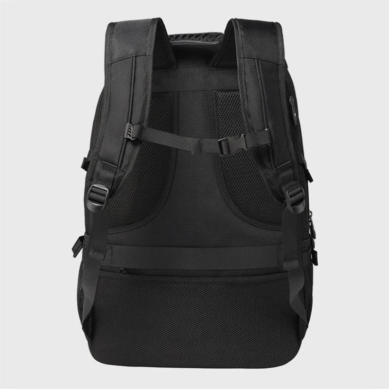 Waterproof Travel Laptop Backpack with USB Charging Black Bolsnik