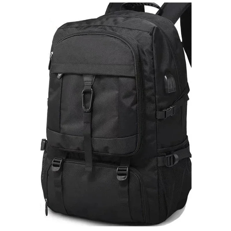 Waterproof Travel Laptop Backpack with USB Charging Black Bolsnik