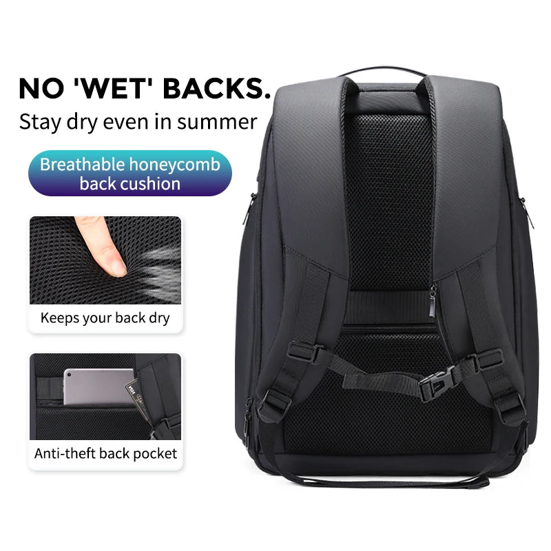 Bolsnik Ultimate 36L Travel Backpack – Waterproof & USB Charging